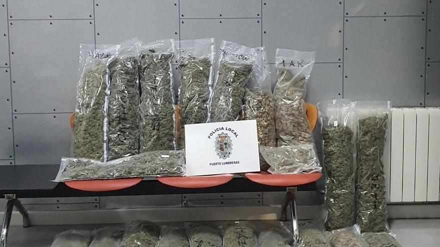 Detienen en Puerto Lumbreras a un hombre que conducía con 25 kilos de marihuana