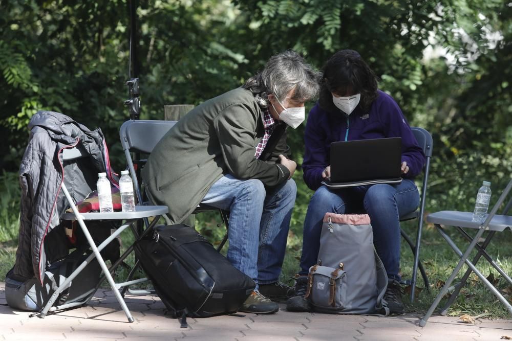 Rodatge a Girona de la pel·lícula «Las leyes de la frontera»