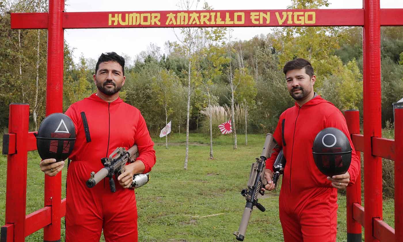 Ricardo y Luis Terrón en las instalaciones del monte vigués