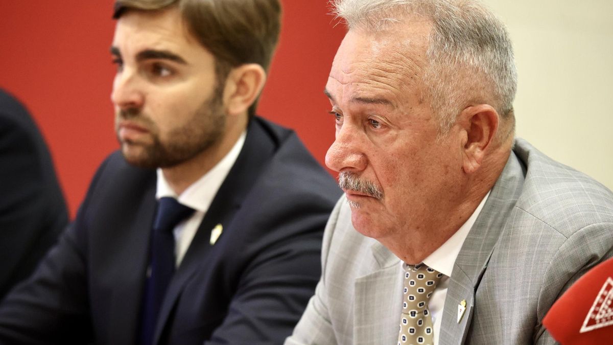 Felipe Moreno, durante la asamblea de accionistas del Real Murcia