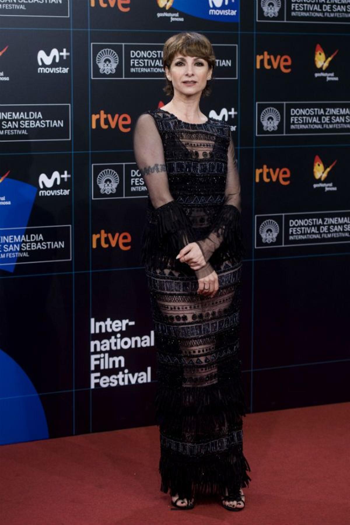 Najwa Nimri en la gala de clausura del Festival de cine de San Sebastián