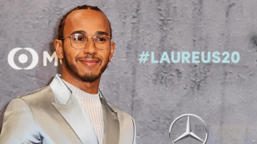 Lewis Hamilton, en los premios Laureus.