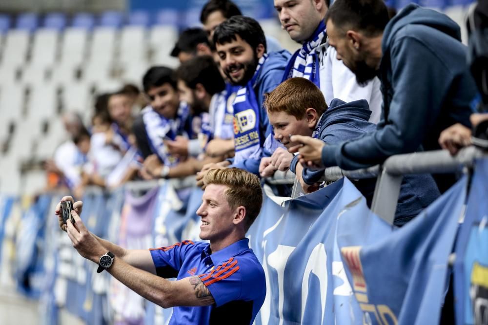 Presentación de Mossa en el Oviedo