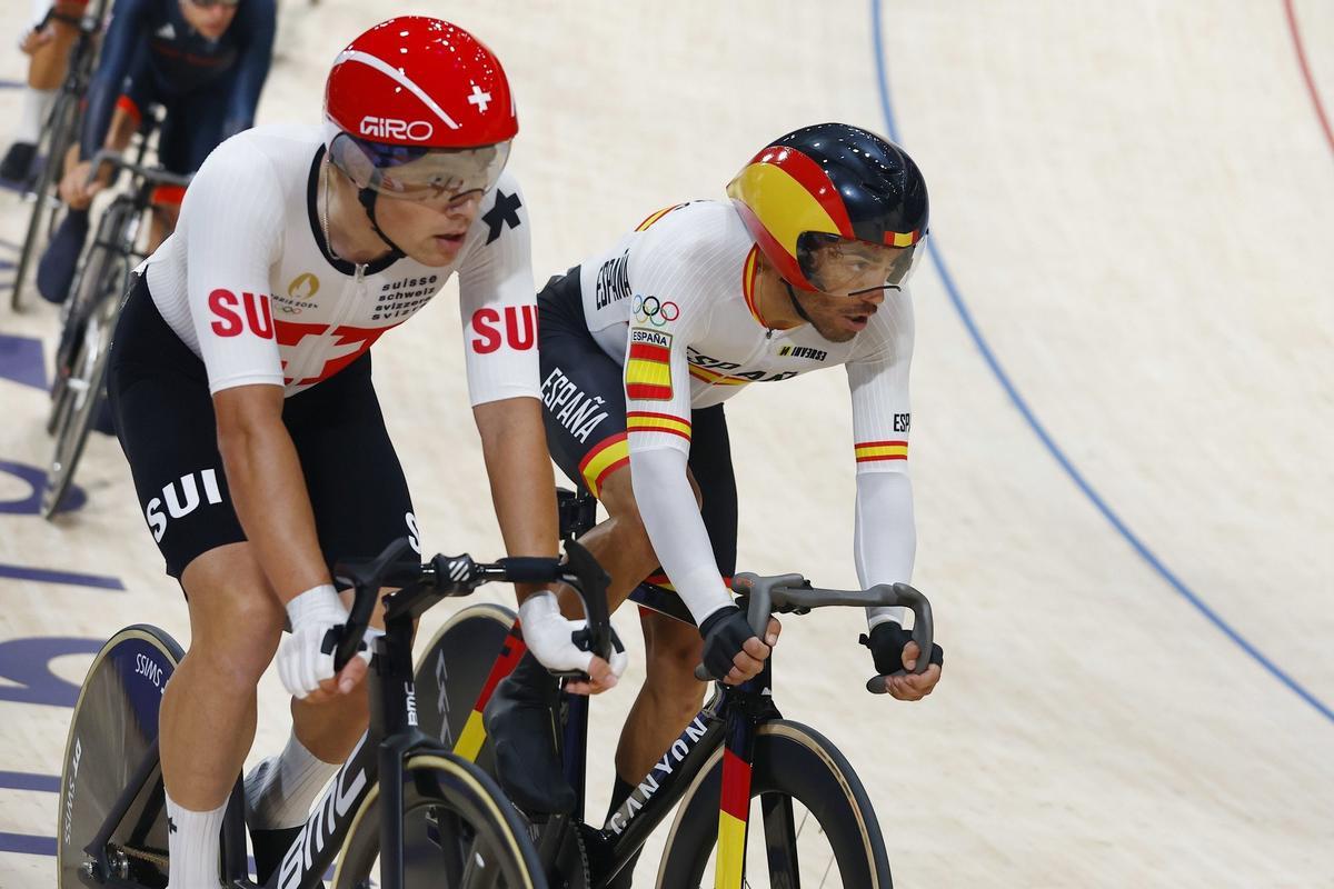 El ciclista español de pista Albert Torres, cuarto en Ómnium en los Juegos Olímpicos de Paris 2024