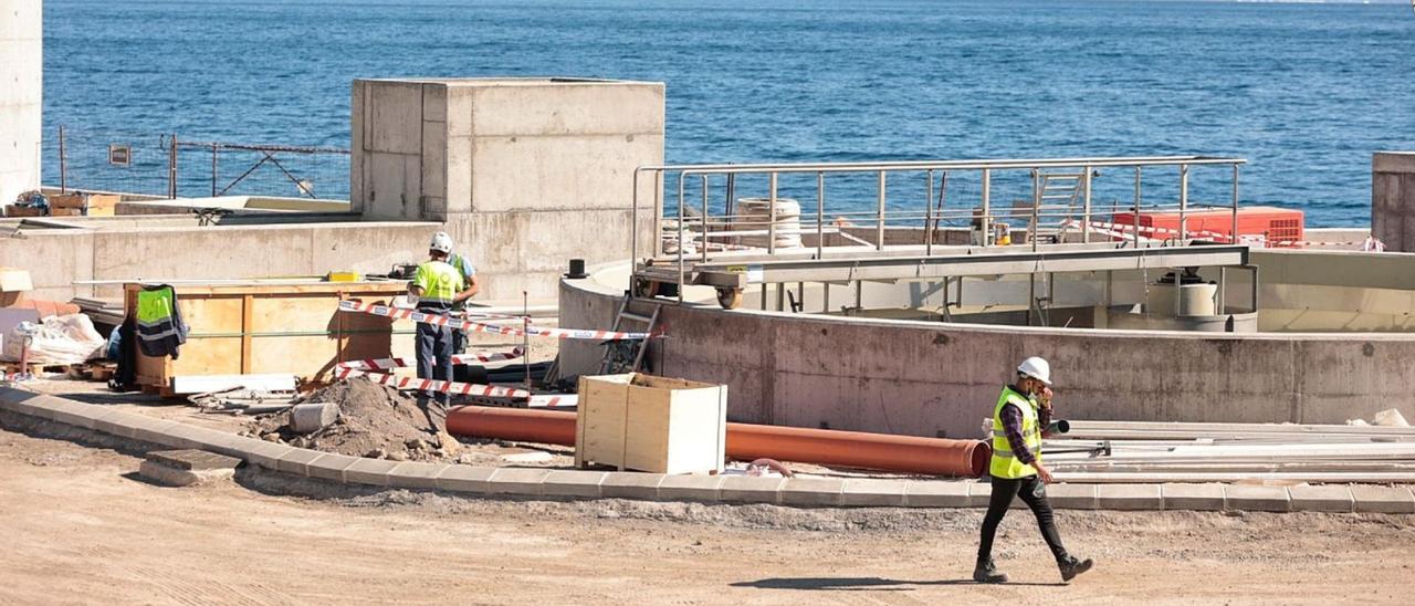 La Estación Depuradora de Aguas Residuales Industriales (Edari) del Polígono Industrial Valle de Güímar sigue en obras.