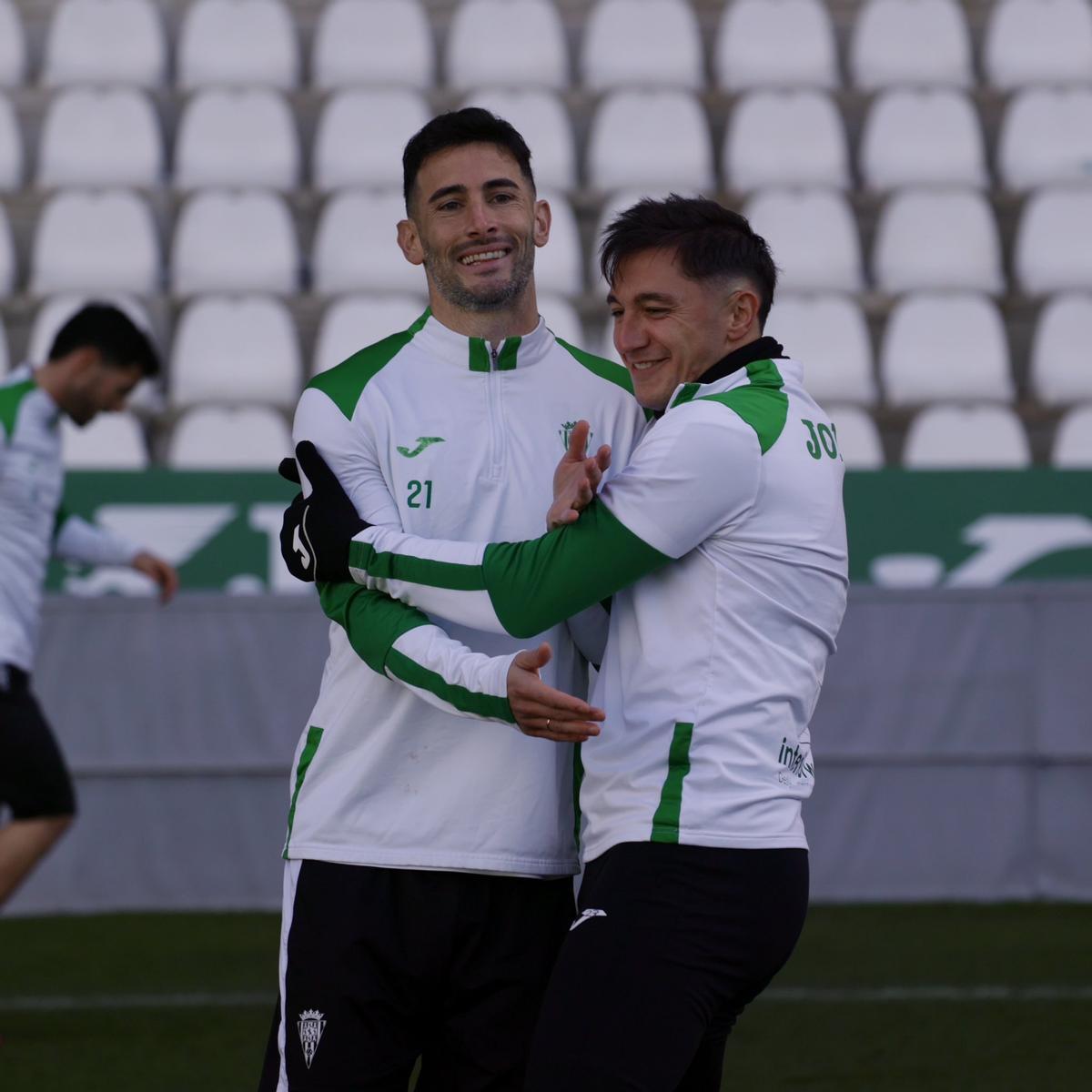 Albarrán y Christian Carracedo, en una sesión de esta semana.