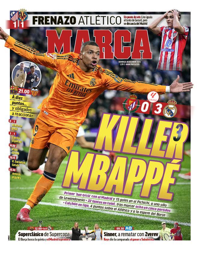 Las portadas de la prensa deportiva de hoy, 26 de enero de 2025