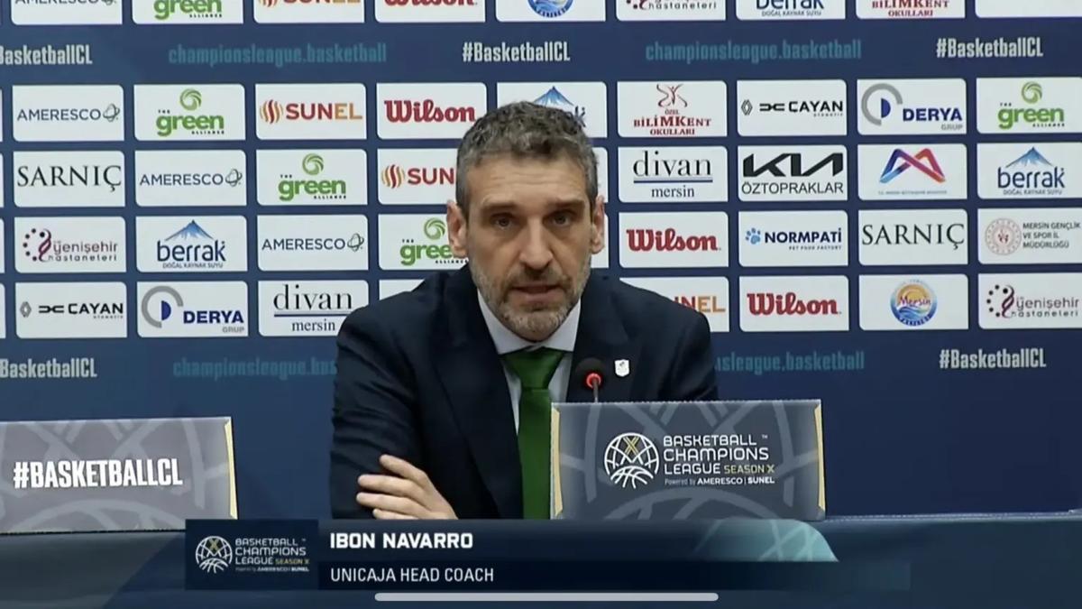 Ibon Navarro, en sala de prensa.