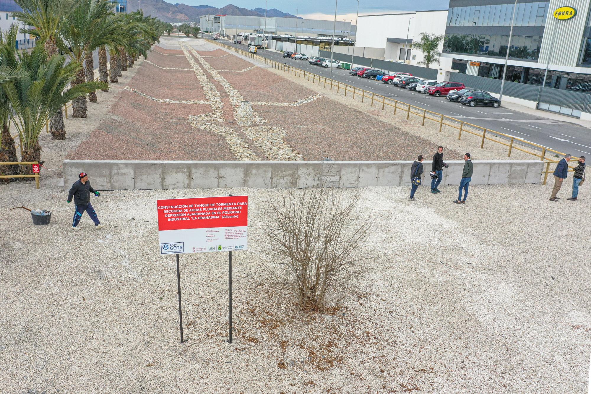 Así es el nuevo tanque de tormentas del Polígono "La Granadina"