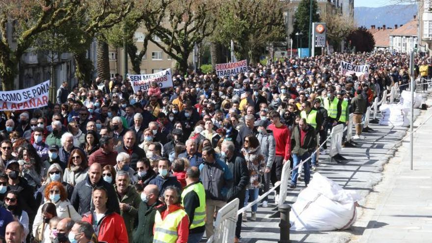 El recorrido de los manifestantes por Santiago.  |  //  XOÁN ÁLVAREZ