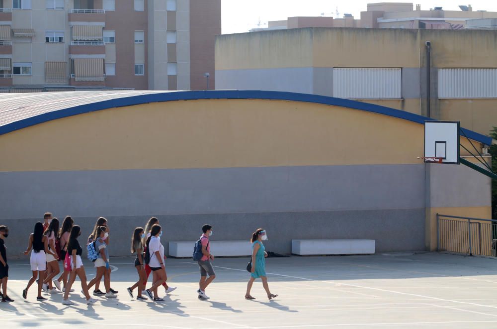Vuelta a las clases en los institutos de Málaga