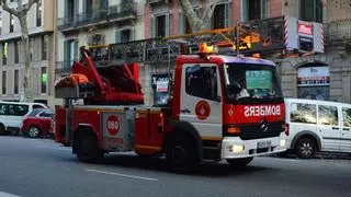 Incendio en la torre Godó de la Diagonal