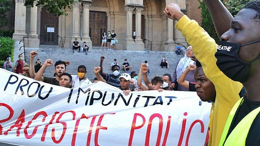 Manifestació de rebuig a l&#039;agressió, el juny passat a Manresa