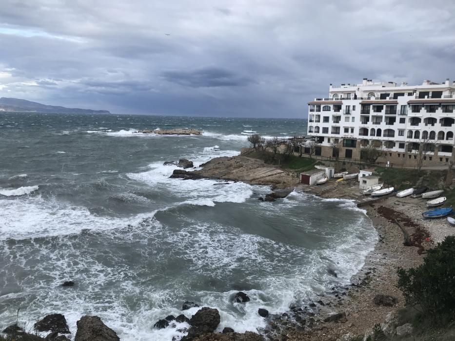 El temporal marítim a l'Escala