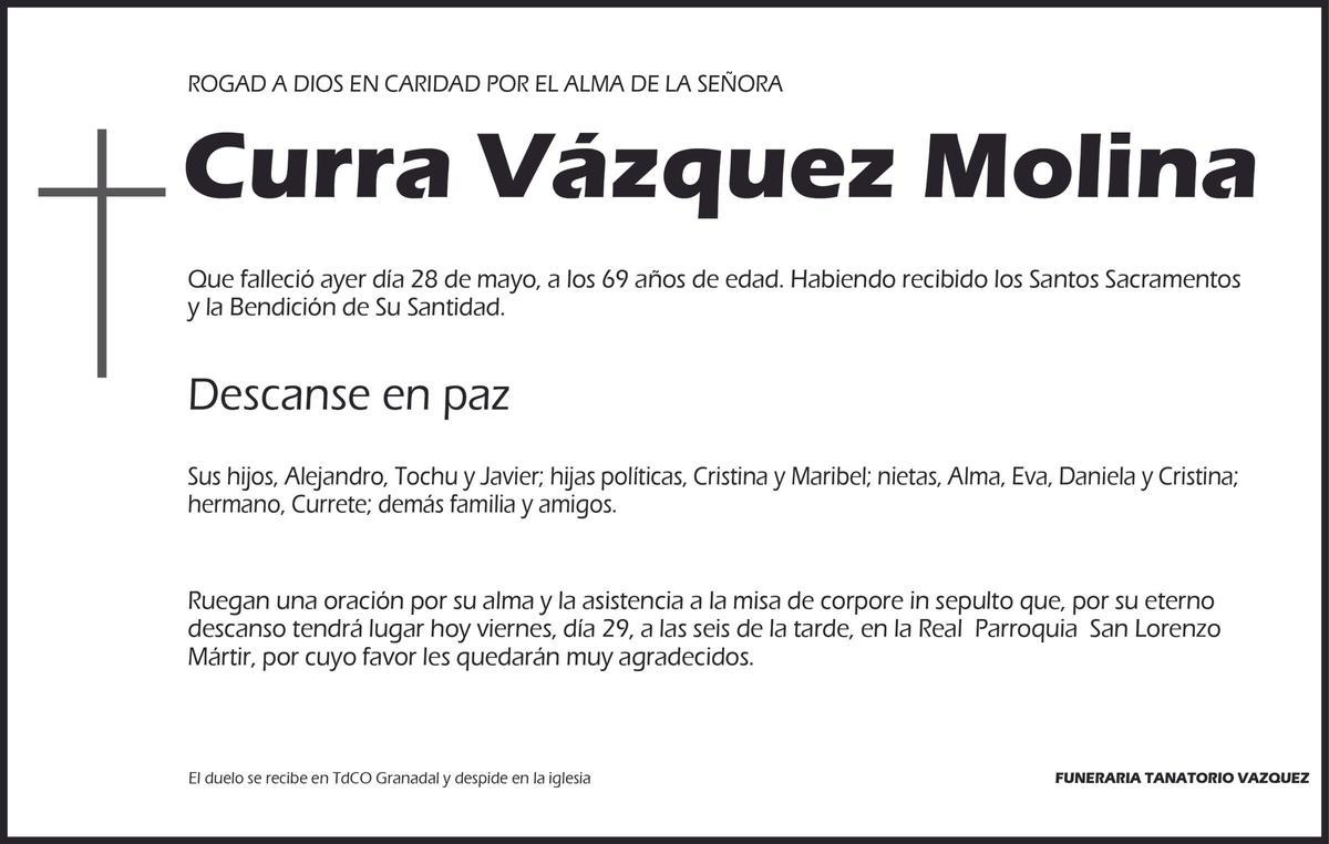 Curra Vázquez Molina