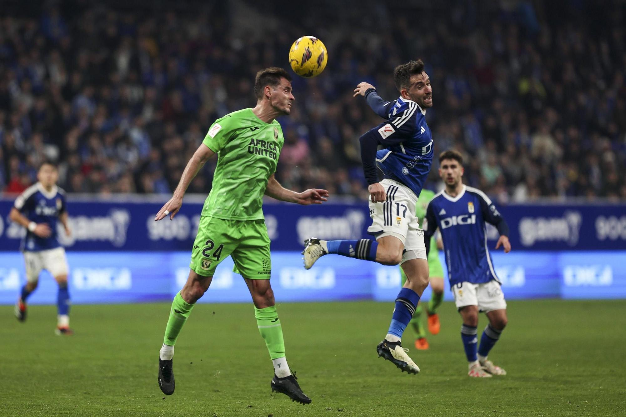 El partido entre el Real Oviedo y el Leganés, en imágenes