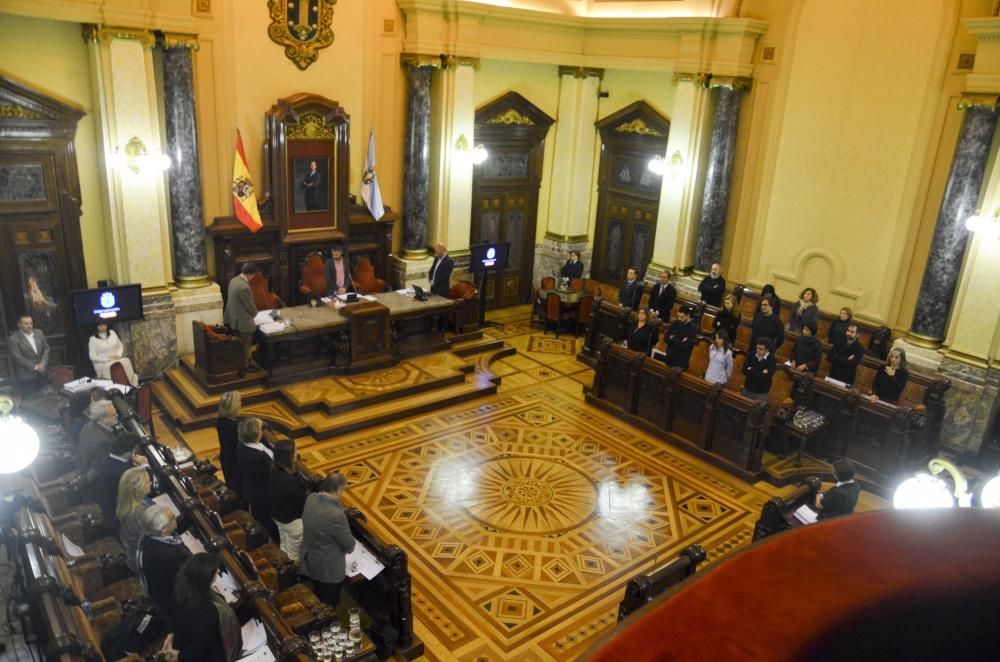 Pleno en el Ayuntamiento de A Coruña (12/12/16)