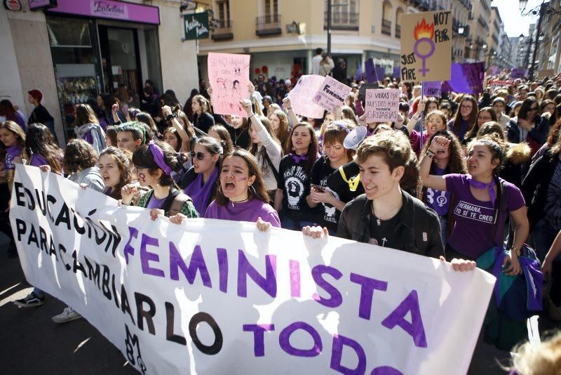 Concentraciones por el 8-M en Zaragoza