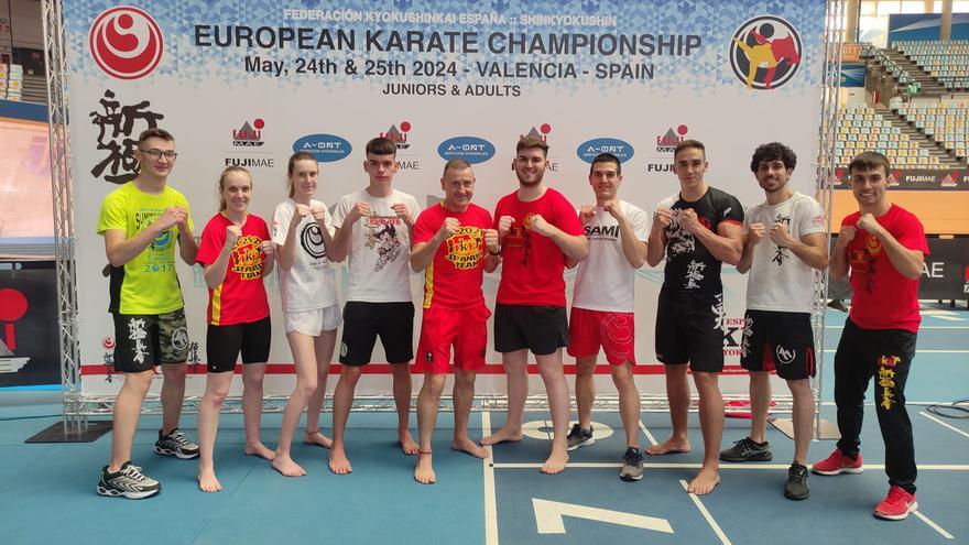 Tres ribereños logran las únicas medallas del karate español en el Europeo