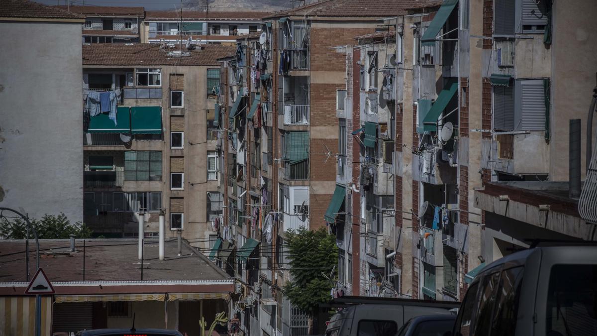 Un barrio de la Zona Norte de Alicante