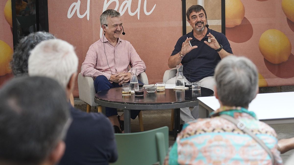 Les fotos de la trobada entre Edmon Roch i Alfonts Petit per destapar anècdotes en el rodatge de pel·lícules