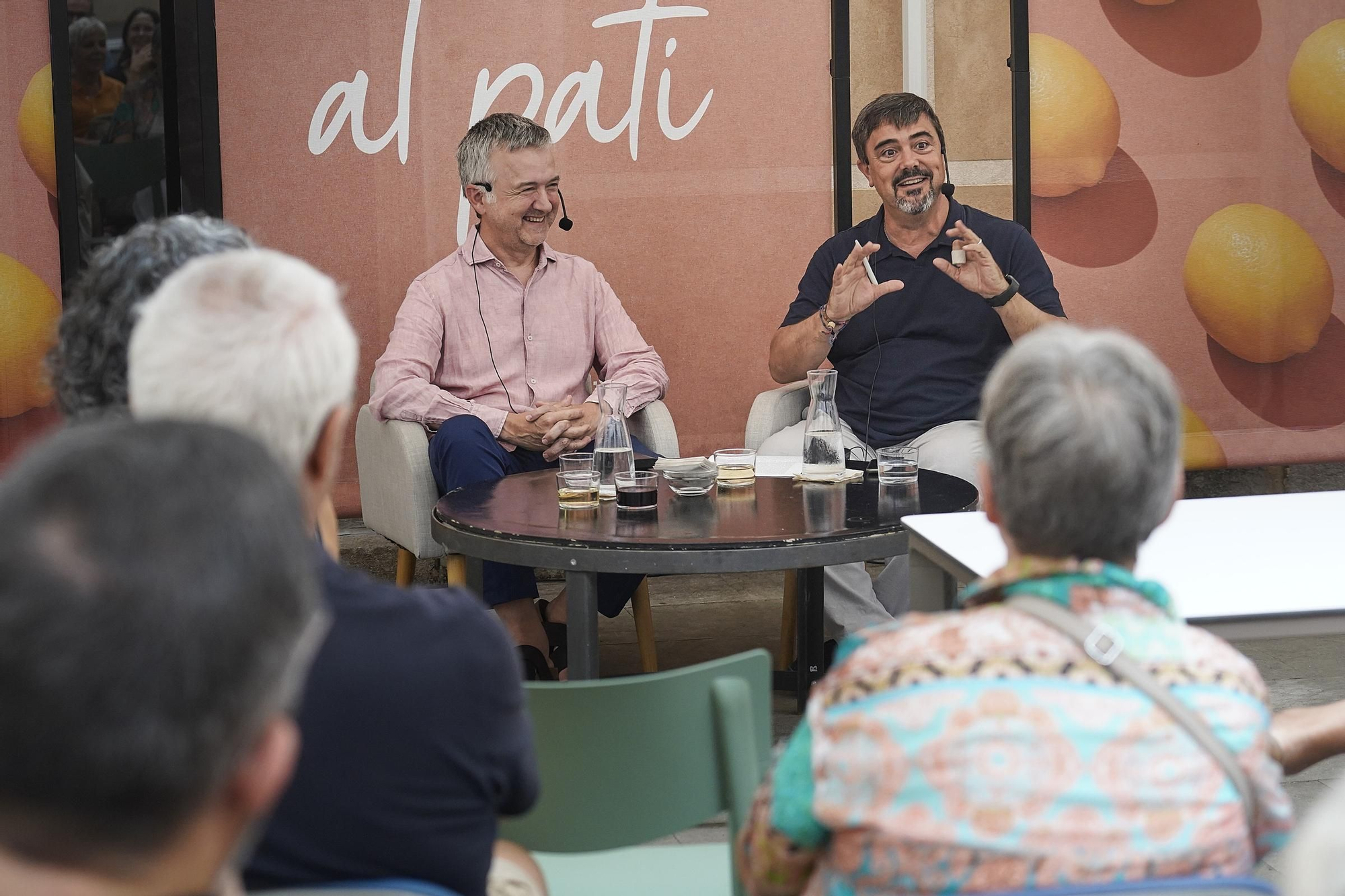 Les fotos de la trobada entre Edmon Roch i Alfonts Petit per destapar anècdotes en el rodatge de pel·lícules