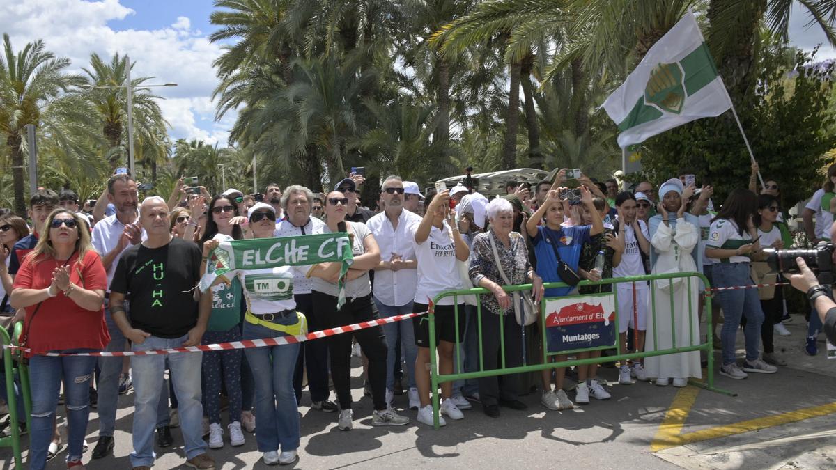 Fiesta organizada por la Federación de Peñas del Elche CF para conmemorar el Centenario del club