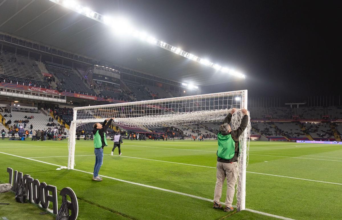 El Barça - Osasuna, suspendido