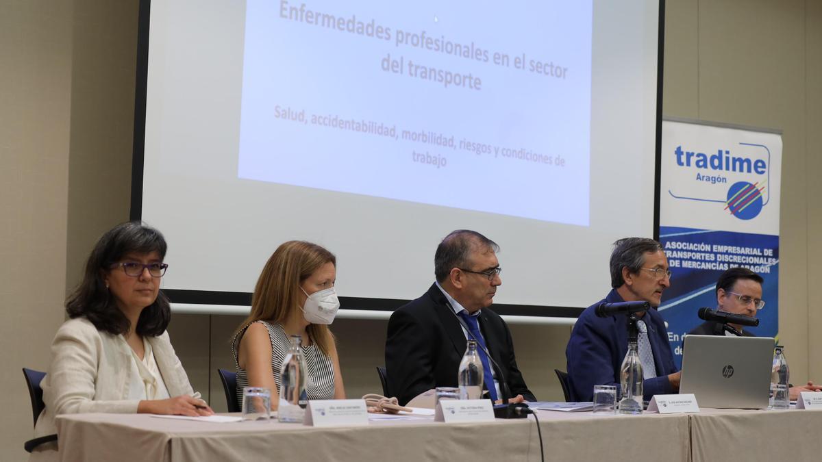 Presentación del estudio impulsado por la asociación de transportistas Tradime.