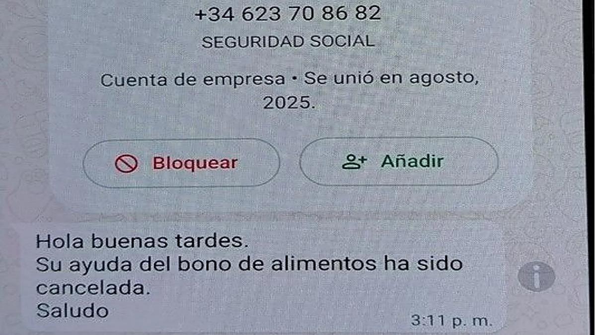 Así lucen los mensajes fraudulentos que los estafadores utilizan para hacerse pasar por la Seguridad Social