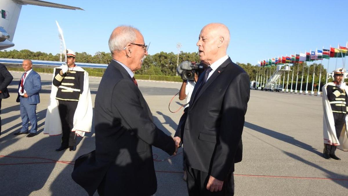 El presidente de Túnez Kais Saied recibe a Brahim Ghali