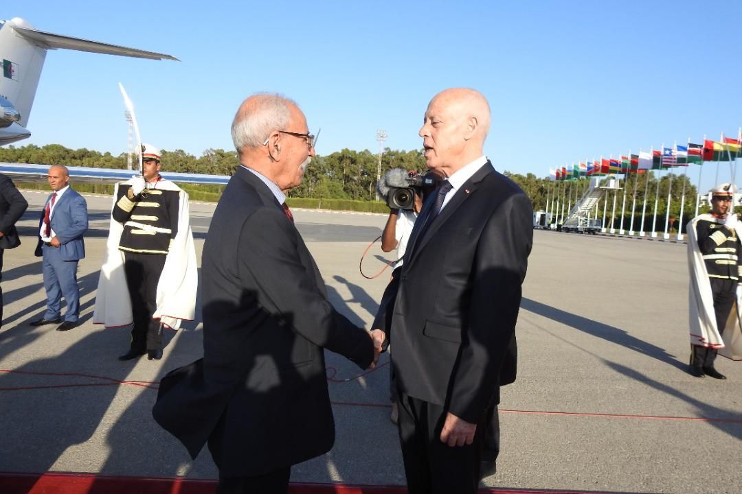 El presidente de Túnez Kais Saied recibe a Brahim Ghali