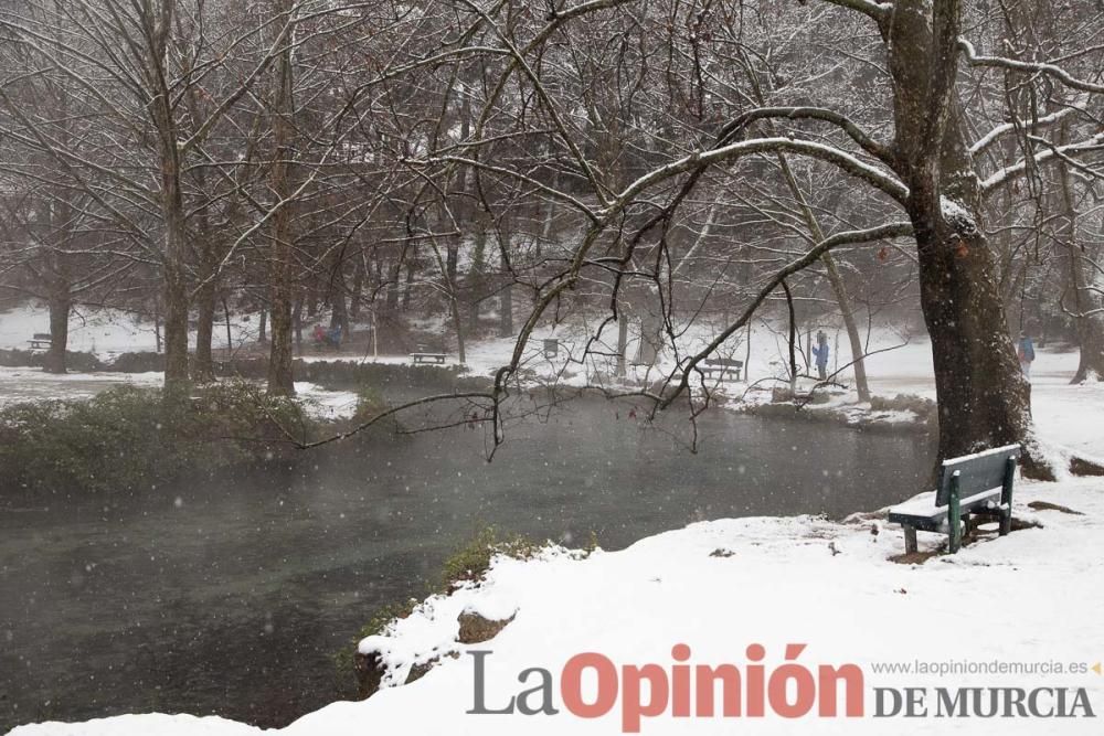 Nieve en las Fuentes del Marqués de Caravaca