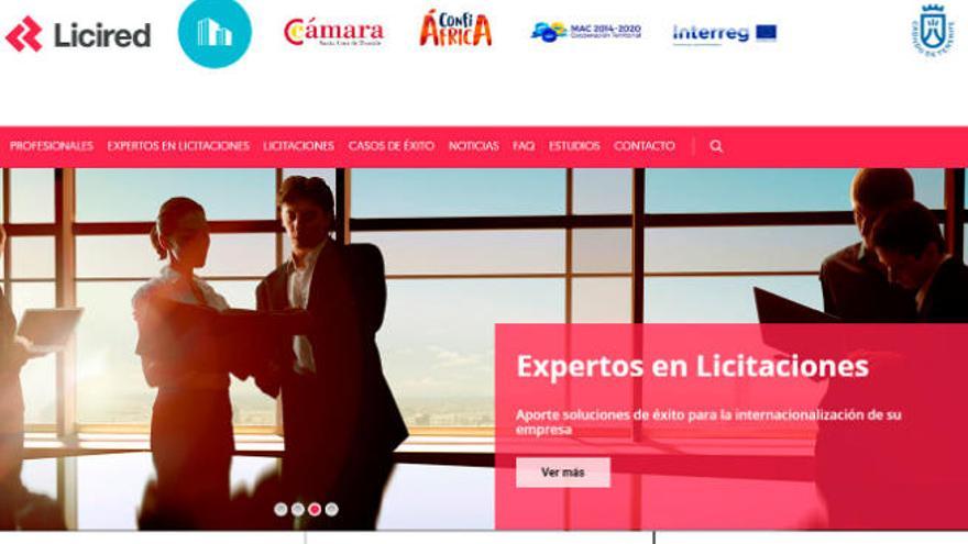 La plataforma web desarrollada por la Cámara.