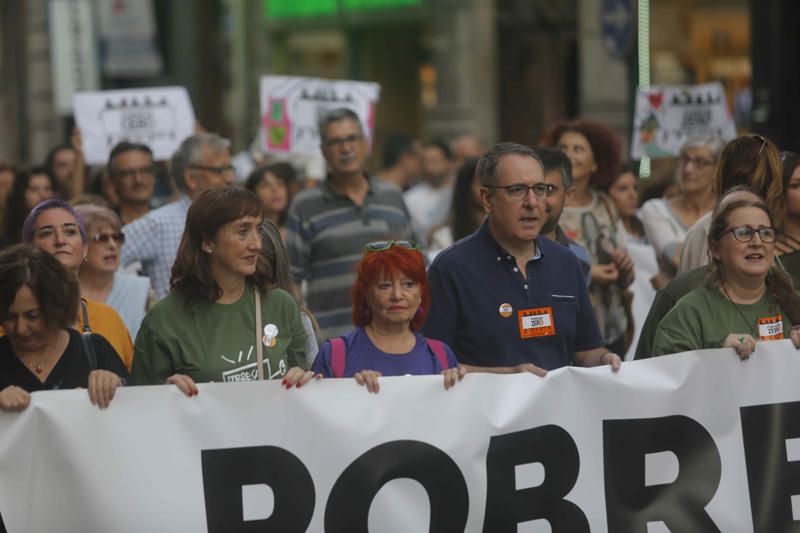 Manifestación de Pobresa Zero en València