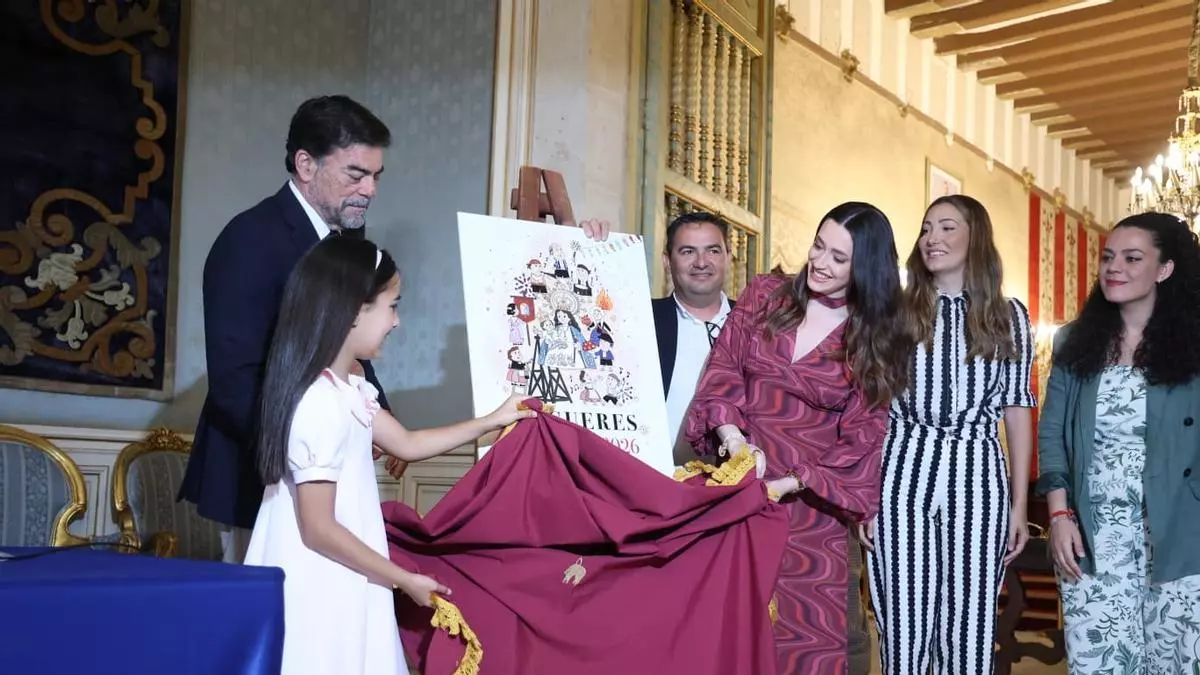 “La Fiesta que nos une”: el cartel de las Hogueras de Alicante de 2026, obra de una Dama del Foc