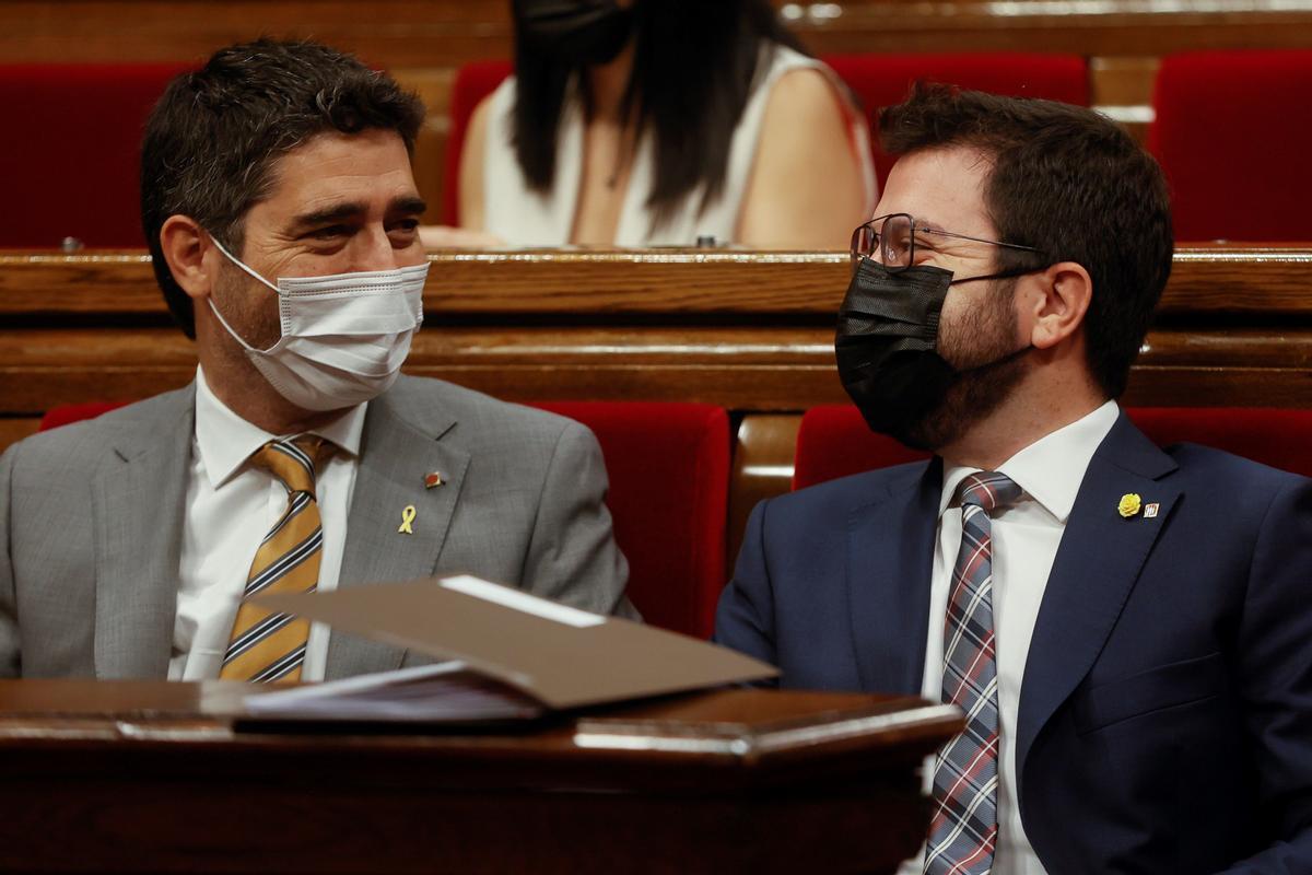 Aragonès explota contra Vox i demana el seu aïllament en el Parlament