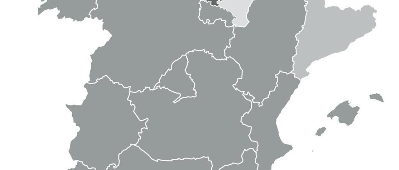 El PSOE gana en todo el mapa, menos en Cataluña, País Vasco, Navarra y Melilla