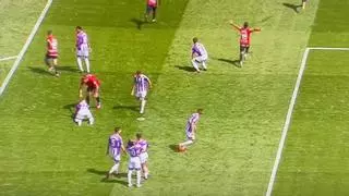 El gesto que engrandece a Muriqi tras el gol de Morlanes ante el Valladolid