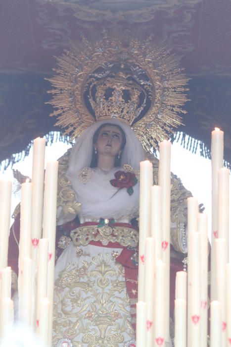 Las imágenes de la procesión de la cofradía de Zamarrilla, en el Jueves Santo de la Semana Santa de Málaga