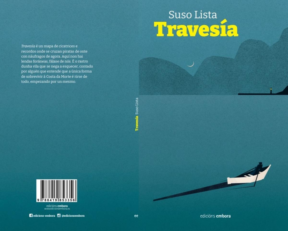 Capas do libro 'Travesía' do escritor cormelán Suso Lista.