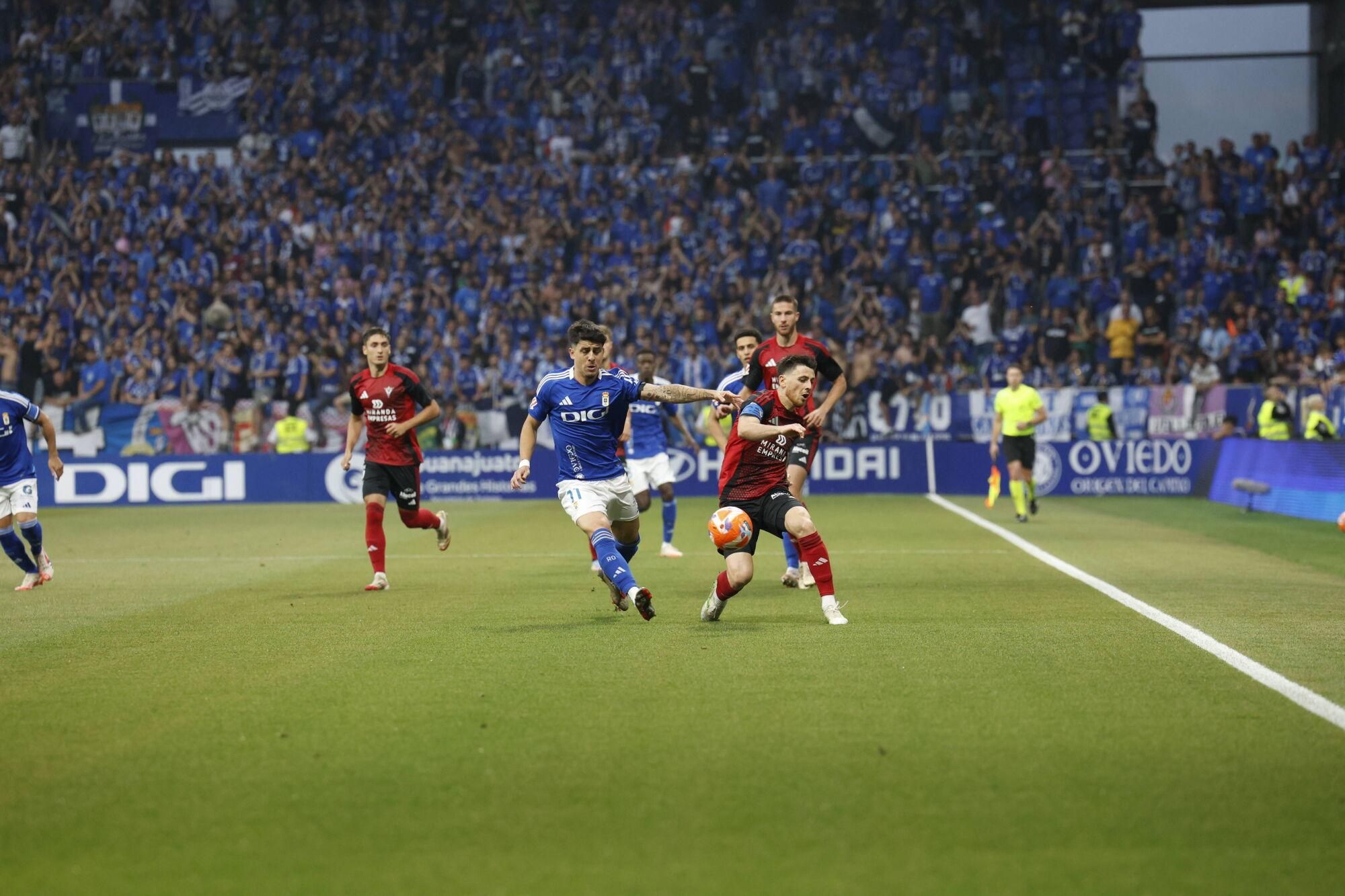 Así se vivió en el Carlos Tartiere la final del play-off entre el Real Oviedo y el Mirandés