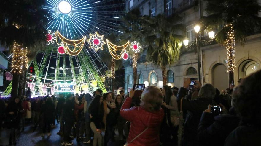 Vigo se enciende con la Navidad