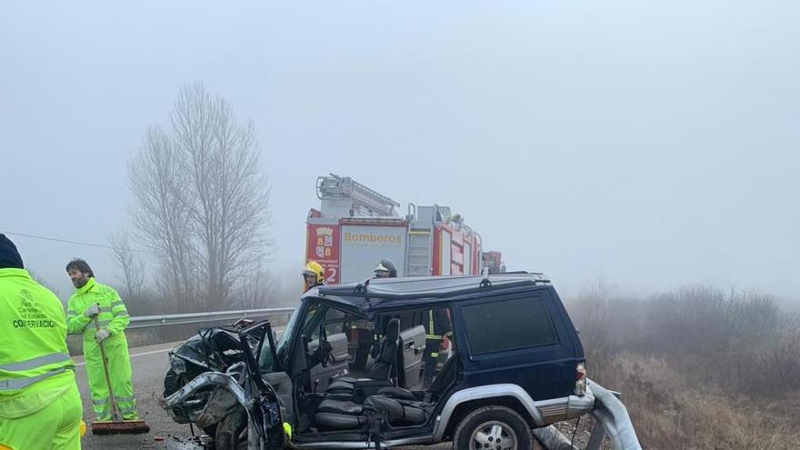 Fallece una de las víctimas del accidente de la N-122 en Arcillera