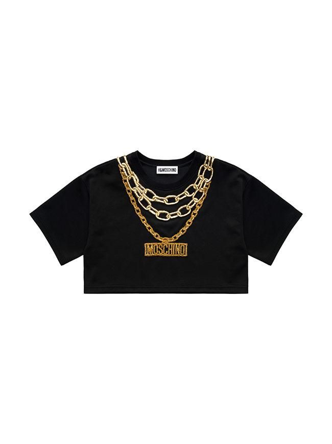 Todas las imágenes de la colección de Moschino x H&M: top estampado cadenas