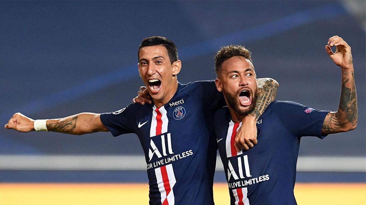 Neymar y Di María formaron una conexión letal en el segundo del PSG