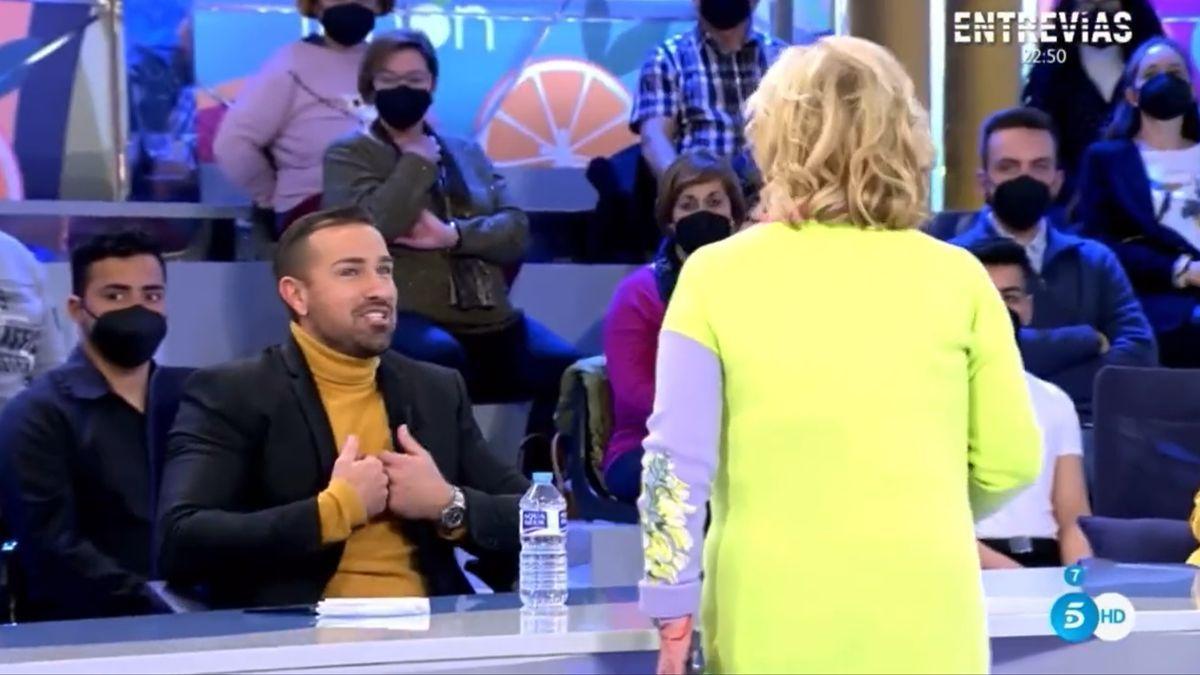 Carmen Borrego estalla contra Rafa Mora en &#039;Sálvame&#039;.