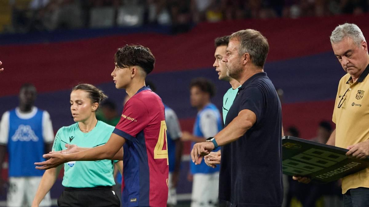 Toni Fernández y Hansi Flick, en la pasada pretemporada