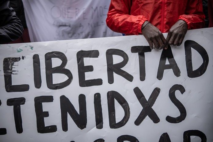 Manifestación en Tenerife contra las políticas migratorias