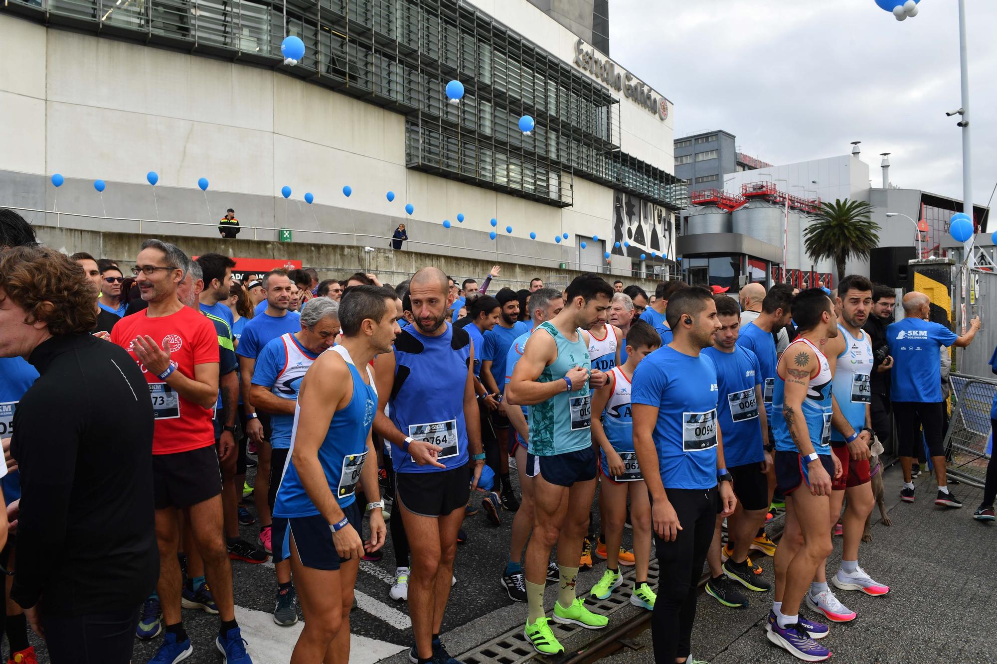 La carrera 5KM Solidarios en Agrela y con la salida en la fábrica de Estrella